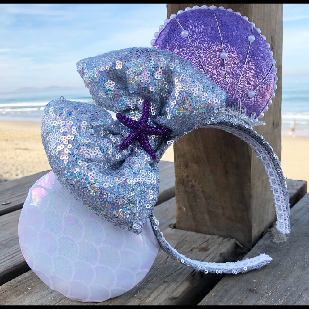 Little mermaid mickey ears handmade